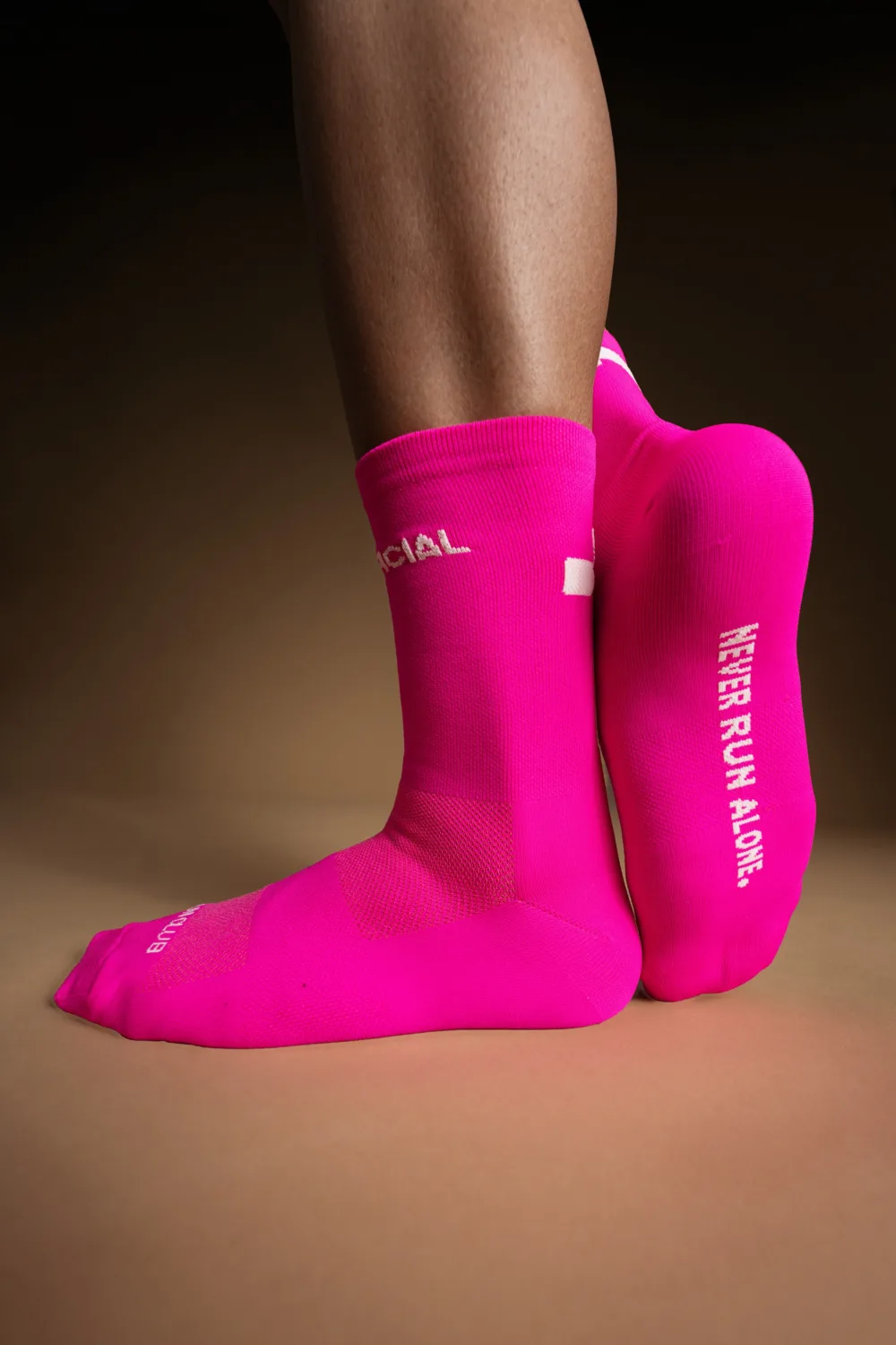 Pink running socks on sale
